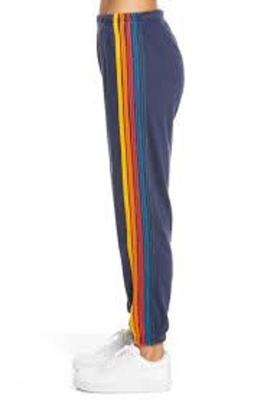 Aviator Nation 5 Stripe Sweatpants Navy Size S
